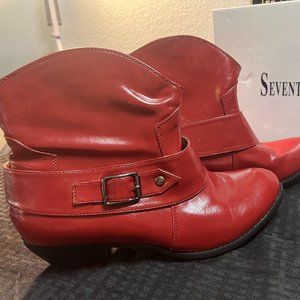 Red Womens Boots 11W